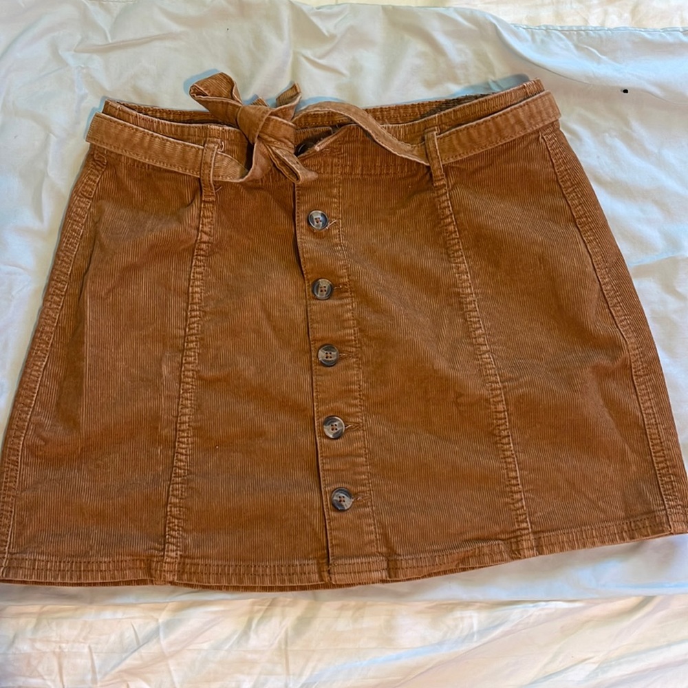 Brown Tie-Up Skirt